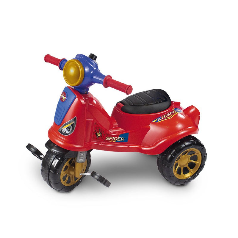 Triciclo Infantil De Passeio E Pedal Andador Avespa Spider