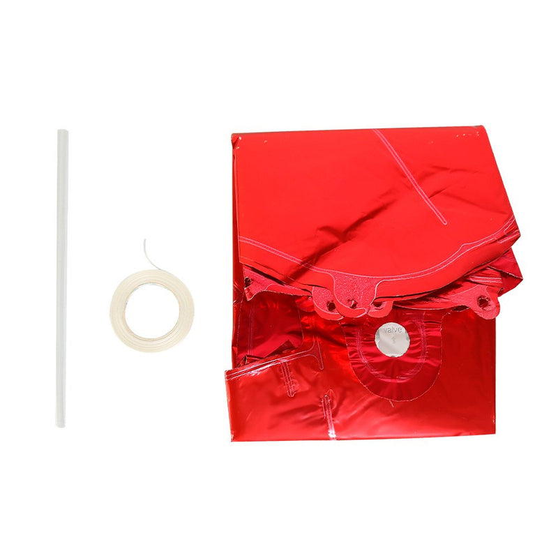 Kit Balões Balão Metalizado Vermelho De 37 Cm - Feliz Natal