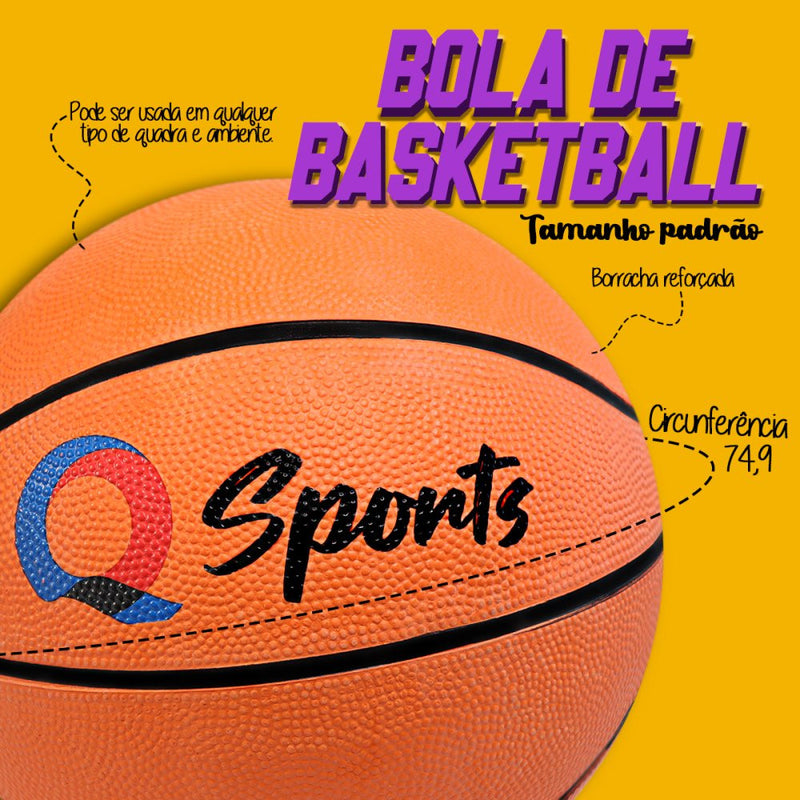 Bola De Basquete Basketball Tamanho Padrão Ótima Qualidade